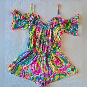 Lilly Pulitzer romper. Small. Worn once. EUC.
